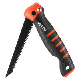 VEVOR Folding Jab Saw, 5 in Foldable Jab Saw with Soft Grip Handle, Folding Drywall Saw with Triple Ground Teeth and Sharp Tip, for Drywall, Wood