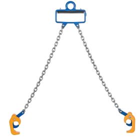 VEVOR Chain Drum Lifter, G80 Drum Lifting Chain Sling with Security Hook, 2200LBS Capacity, Drums Handling Equipment Fits for Crane Forklift