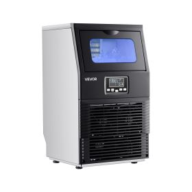 VEVOR Commercial Ice Maker Machine, 80 lbs/24h with 12Lbs Storage, 32 Cubes per Cycle