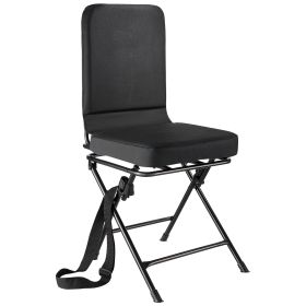 VEVOR Hunting Chair, 360° Silent Swivel, Foldable Lightweight Portable Blind Chair, Heavy-Duty Steel Frame Ground Stool Seat