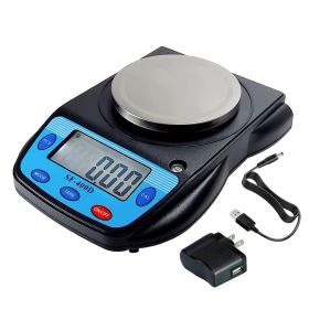 Ounce Carat and Gram Scale 0.01g Accuracy Electronic Scale Science Digital Scale Lab Balance LCD 600g Capacity USB Charger and AC DC Adapter Incl