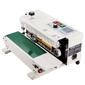 VEVOR Continuous Bag Band Sealing Machine, 0.24-0.47 in/6-12 mm Seal Width, Horizontal Band Sealer Machine with Digital Temperature Control