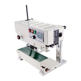 VEVOR Continuous Bag Band Sealing Machine, 0.24-0.47 in/6-12 mm Seal Width, Vertical Band Sealer Machine with Digital Temperature Control