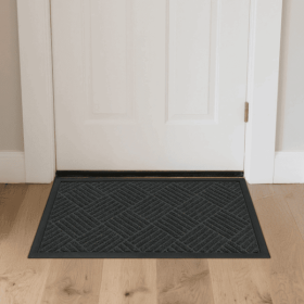1PC Polypropylene Small Grid Composite Rubber Mat, Gray, 60x90x0.7cm, Kitchen & Home Anti-Fatigue Floor Mat