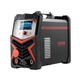 VEVOR TIG Welder, 225A 6-In-1 Aluminum Welding Machine (Large LED Display)- AC TIG/DC TIG/AC Pulse TIG/DC Pulse TIG/Spot TIG/MMA(Stick)