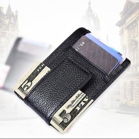 Money Clip with RFID Safe Wallet (Color: Pink)